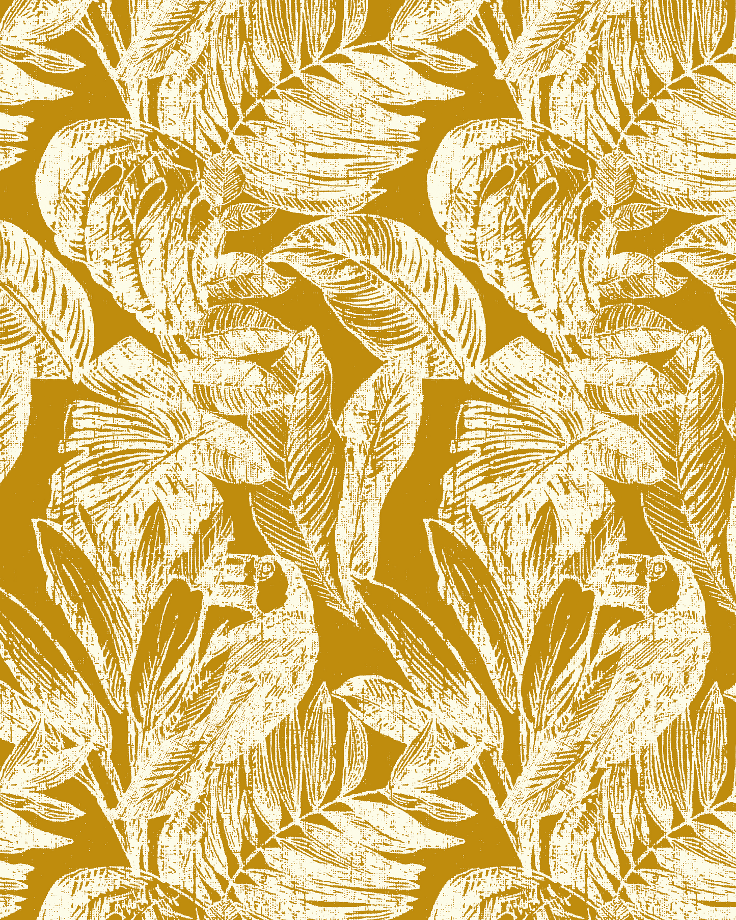 WILD LEAF PRINTED FABRIC SET